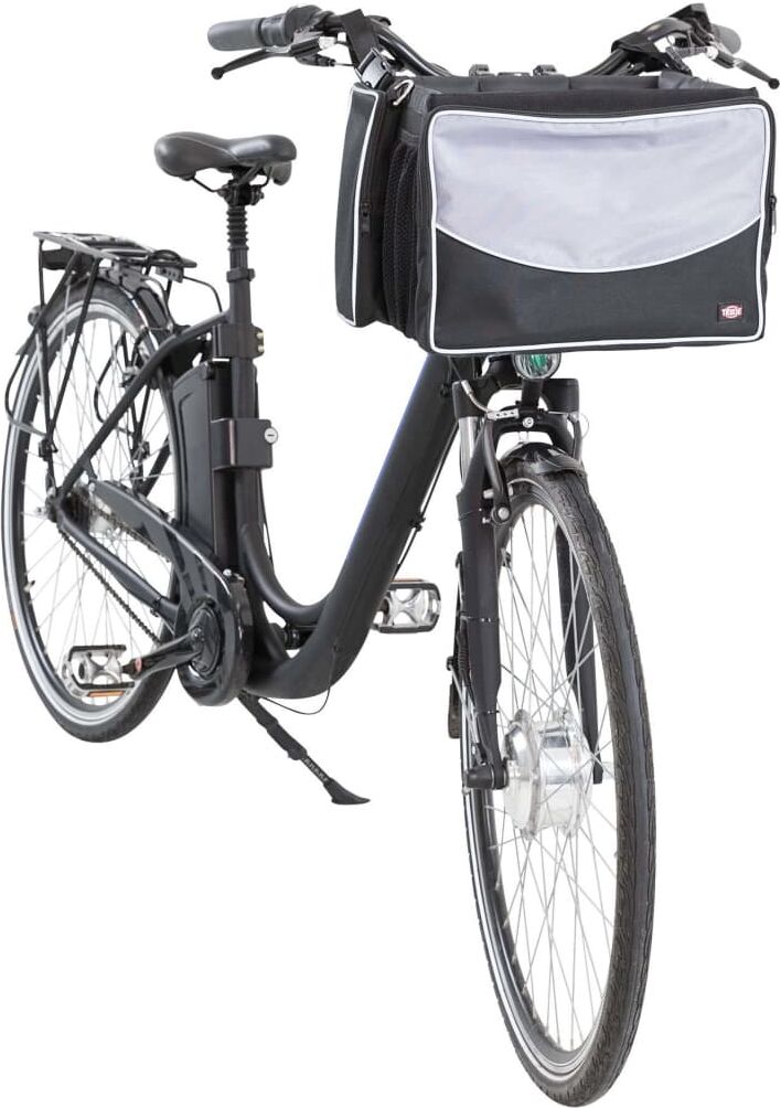TRIXIE cykelkurv til kæledyr til styr 41x26x26 cm sort og grå TRIXIE cykelkurv til kæledyr til styr 41x26x26 cm sort og grå