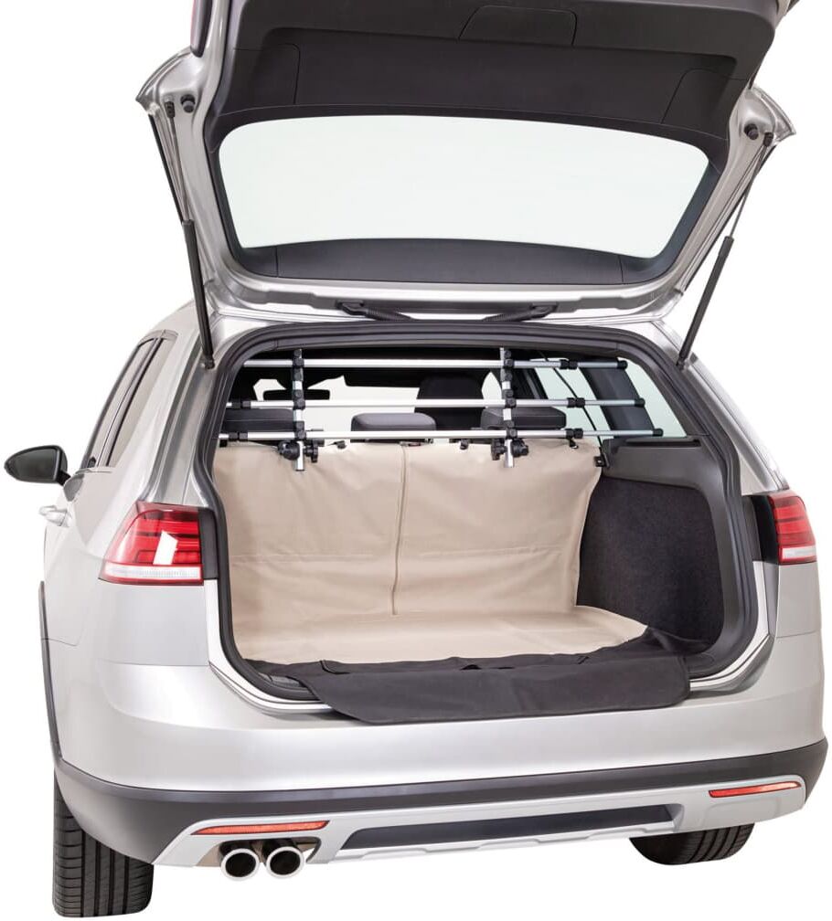 TRIXIE bagagerumstæppe med kofangerbeskyttelse beige og sort TRIXIE bagagerumstæppe med kofangerbeskyttelse beige og sort