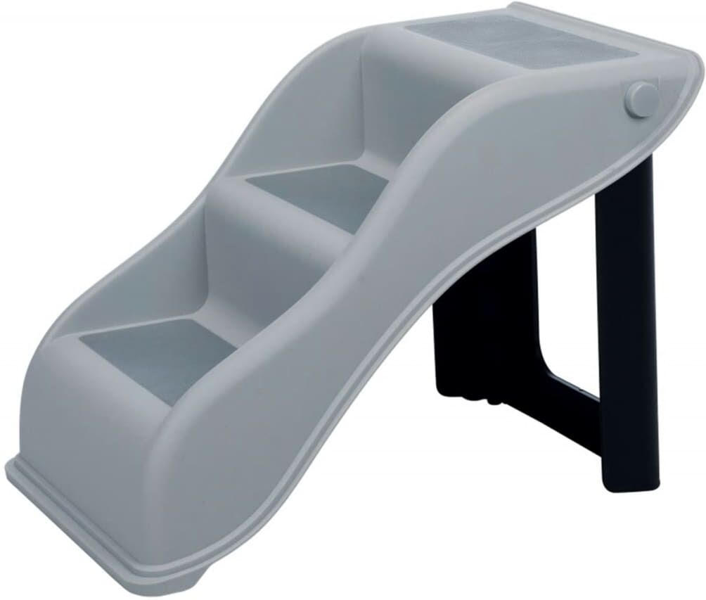 TRIXIE kæledyrstrappe sammenfoldelig lysegrå 39475 TRIXIE kæledyrstrappe sammenfoldelig lysegrå 39475