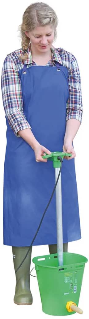 Kerbl malke- og vaskeforklæde PU blå 125x100 cm 15288 Kerbl malke- og vaskeforklæde PU blå 125x100 cm 15288