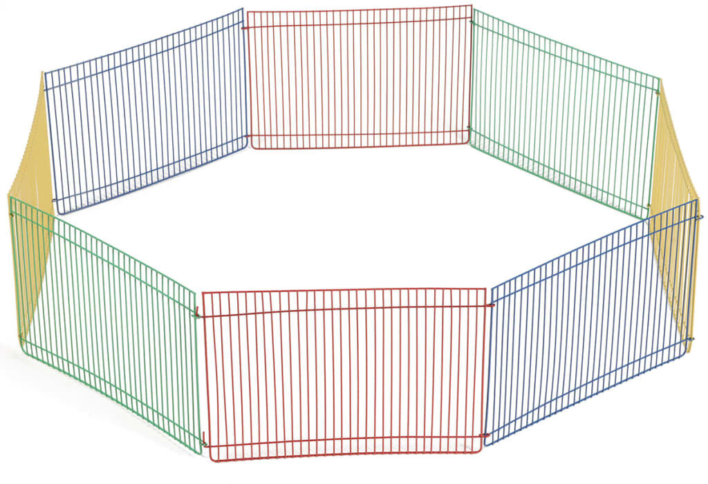 Beeztees løbegård til gnavere med 8 paneler 275602 Beeztees løbegård til gnavere med 8 paneler 275602