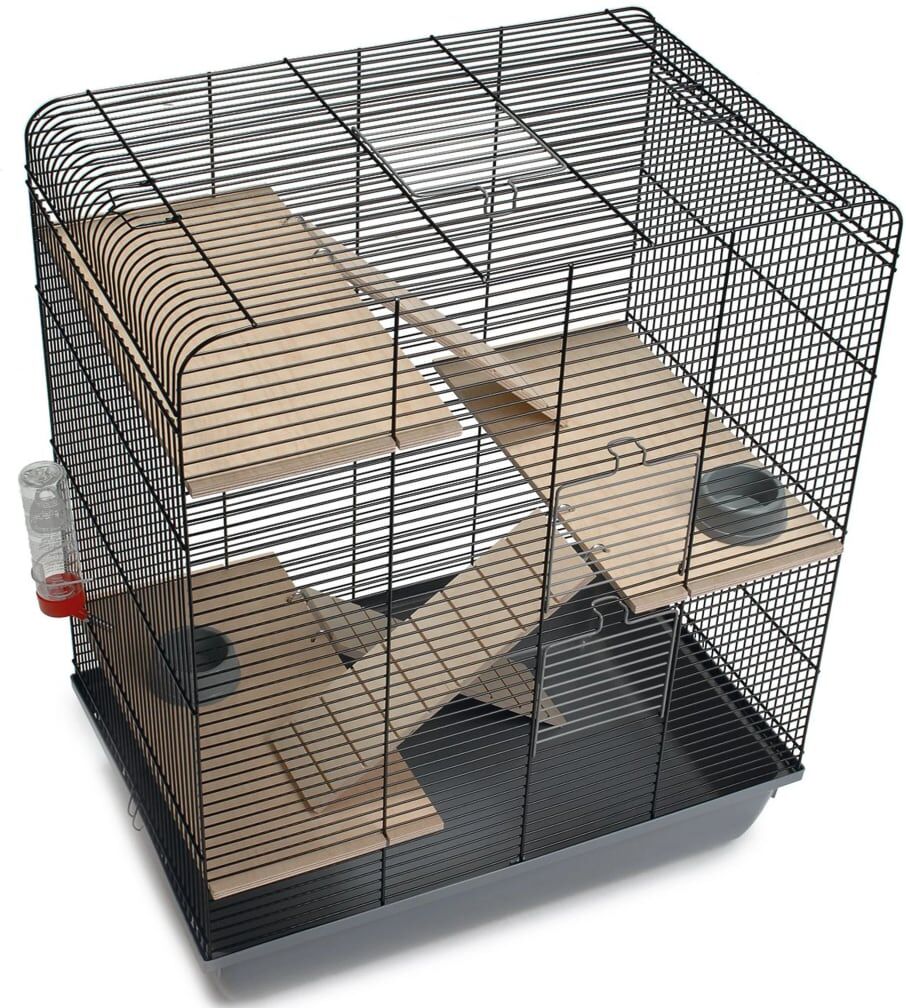 Beeztees gnaverbur Gordy 58x38x71 cm metal sort Beeztees gnaverbur Gordy 58x38x71 cm metal sort