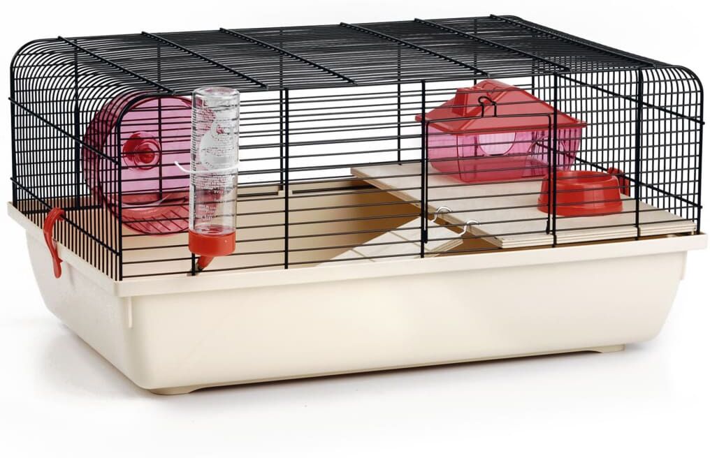 Beeztees gnaverbur Rex 59x38x29 cm metal sort/beige Beeztees gnaverbur Rex 59x38x29 cm metal sort/beige