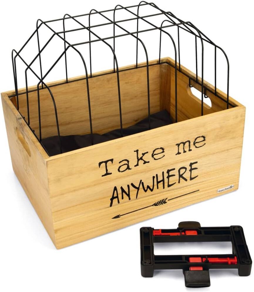 Beeztees transportbur til kæledyr med tekst træ Beeztees transportbur til kæledyr med tekst træ