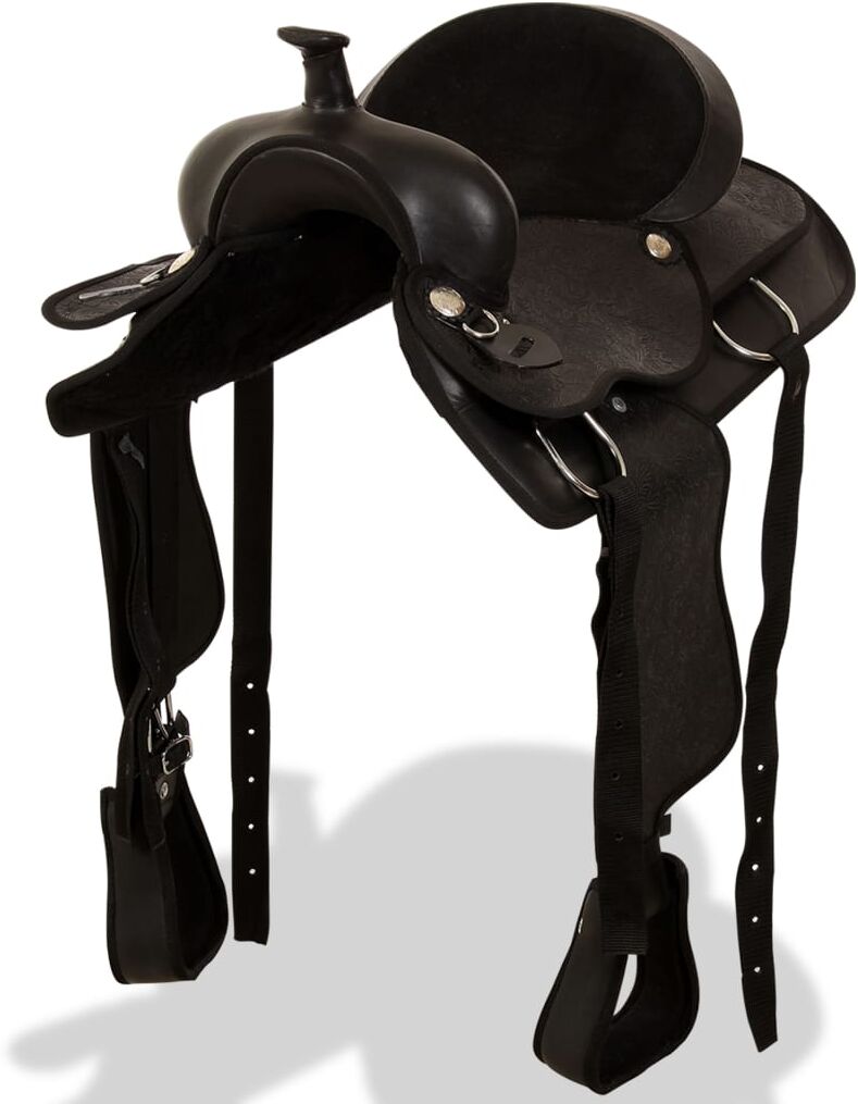 vidaXL westernsadel hovedtøj og brystkrave ægte læder 17 vidaXL westernsadel hovedtøj og brystkrave ægte læder 17