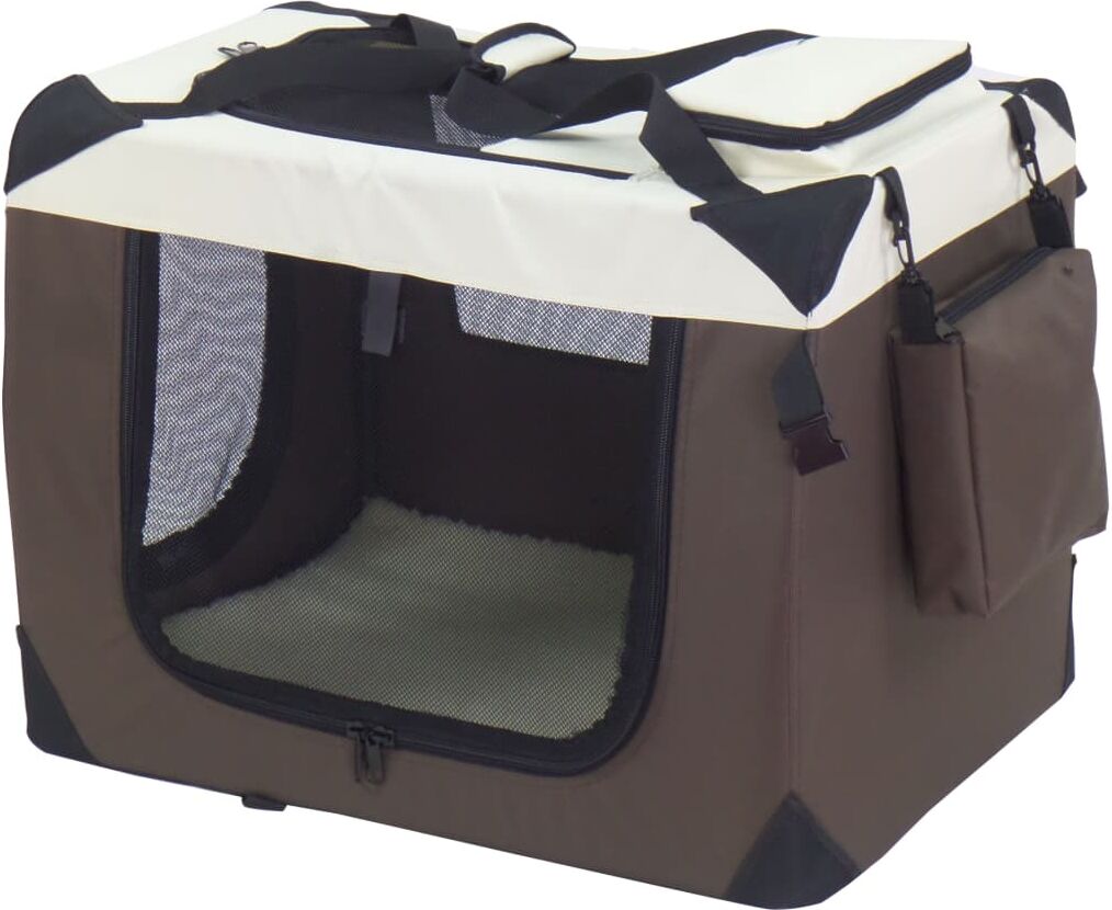 @Pet transporttaske til hunde 82x58x58 cm nylon brun @Pet transporttaske til hunde 82x58x58 cm nylon brun