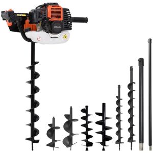 vidaXL jordboremaskine med snegleborsæt stål