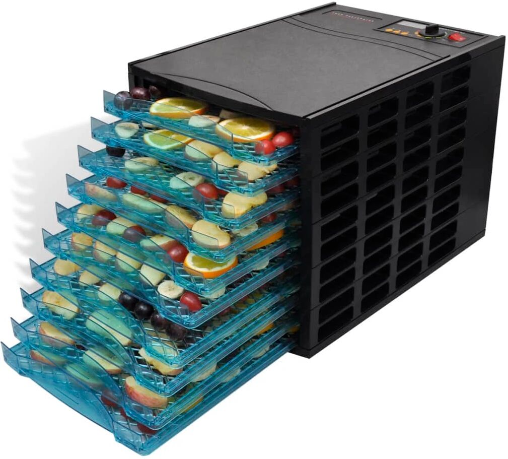 vidaXL fødevaredehydrator med 10 bakker (firkantet) vidaXL fødevaredehydrator med 10 bakker (firkantet)
