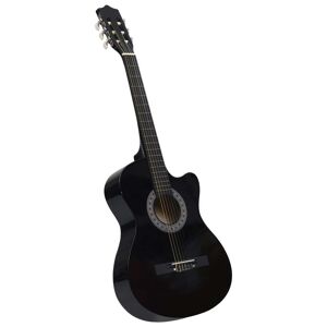 vidaXL klassisk western cutaway-guitar med 6 strenge 38