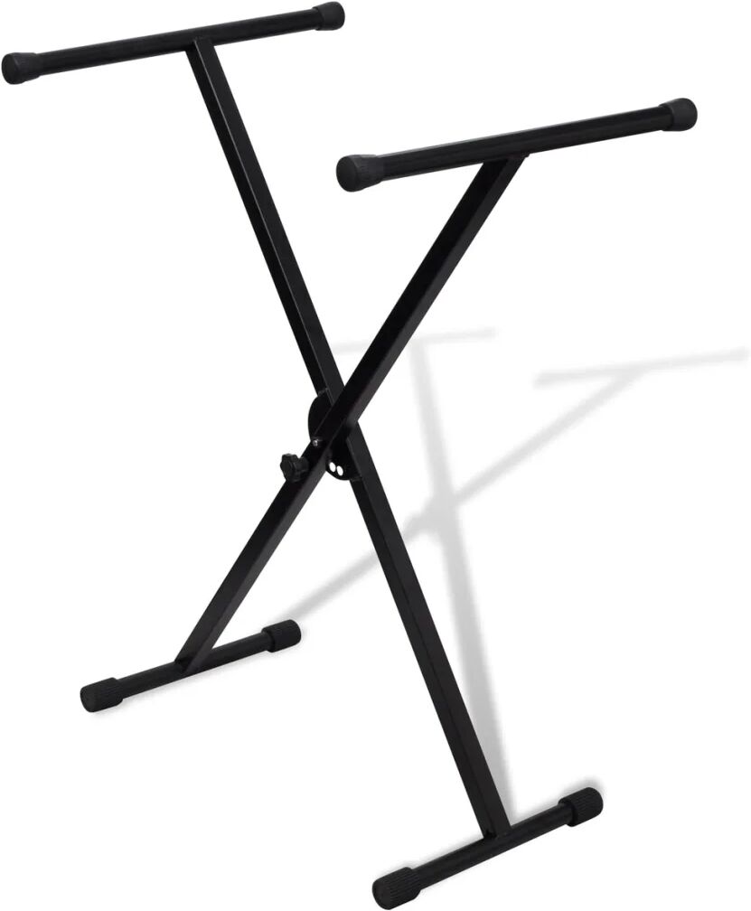 vidaXL Justerbart, enkelt afstivet keyboardstativ med X-ramme vidaXL Justerbart, enkelt afstivet keyboardstativ med X-ramme