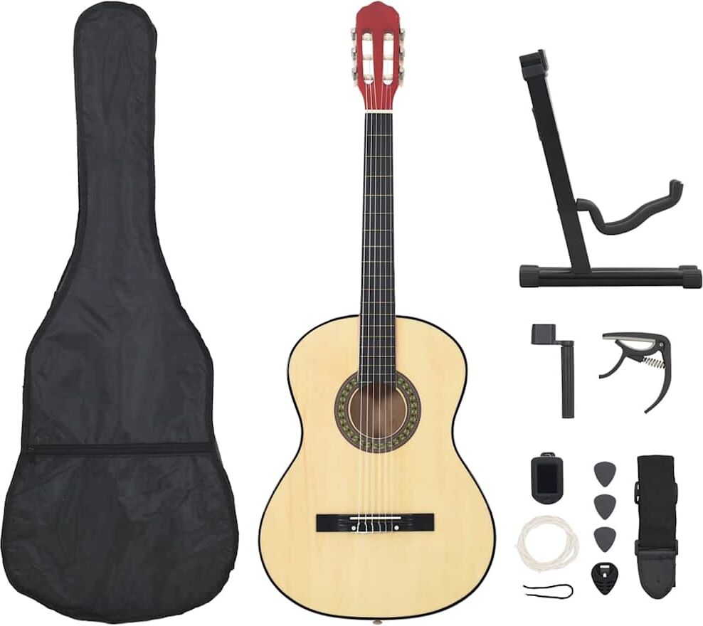 vidaXL klassisk guitarsæt for begyndere 12 dele 4/4 39 vidaXL klassisk guitarsæt for begyndere 12 dele 4/4 39