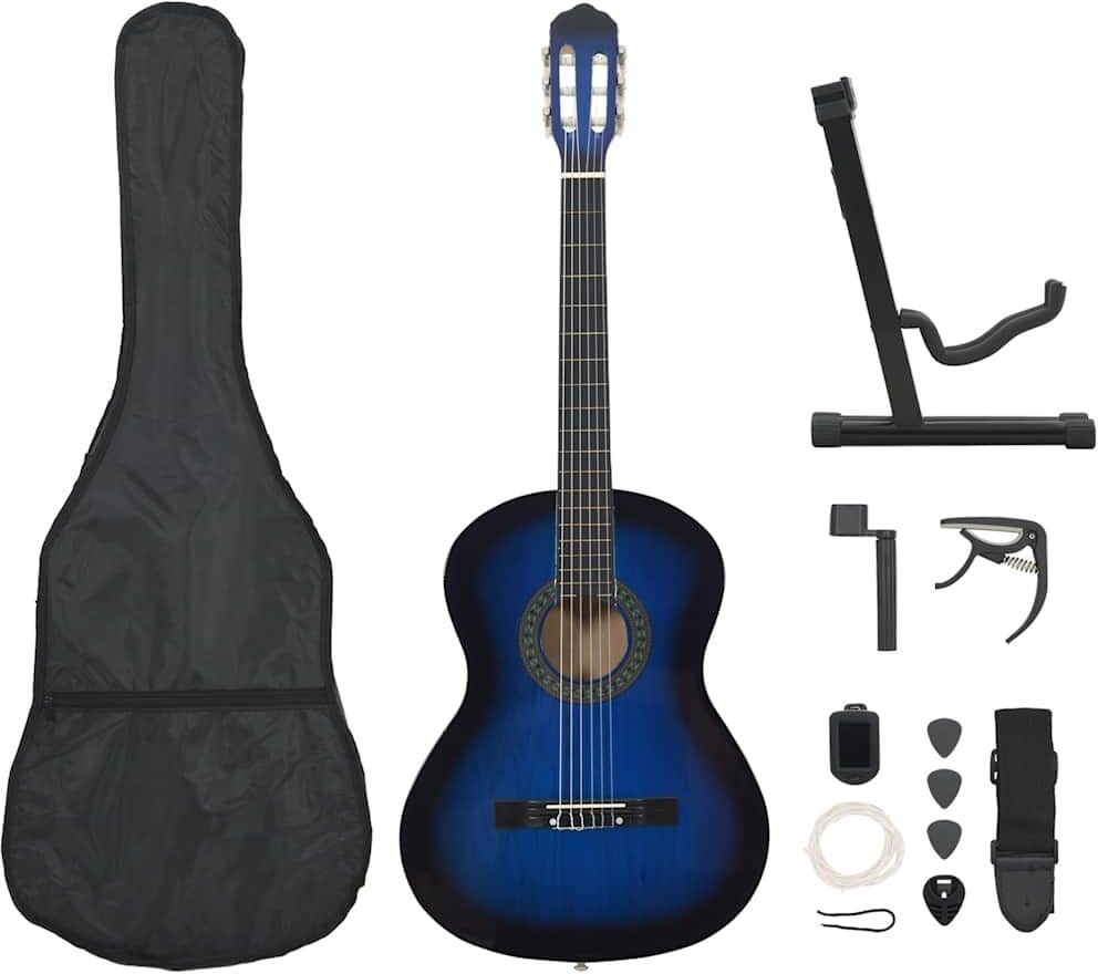 vidaXL klassisk guitarsæt 12 dele for begynder 4/4 39 vidaXL klassisk guitarsæt 12 dele for begynder 4/4 39