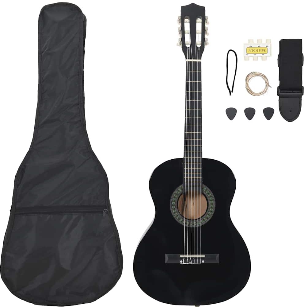 vidaXL klassisk guitarsæt 8 dele til begyndere 3/4 36 vidaXL klassisk guitarsæt 8 dele til begyndere 3/4 36