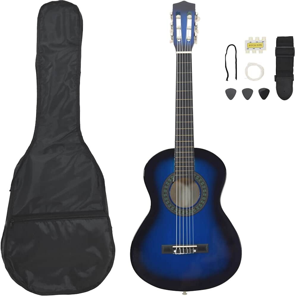 vidaXL klassisk guitarsæt 8 dele for begyndere 1/2 34 vidaXL klassisk guitarsæt 8 dele for begyndere 1/2 34