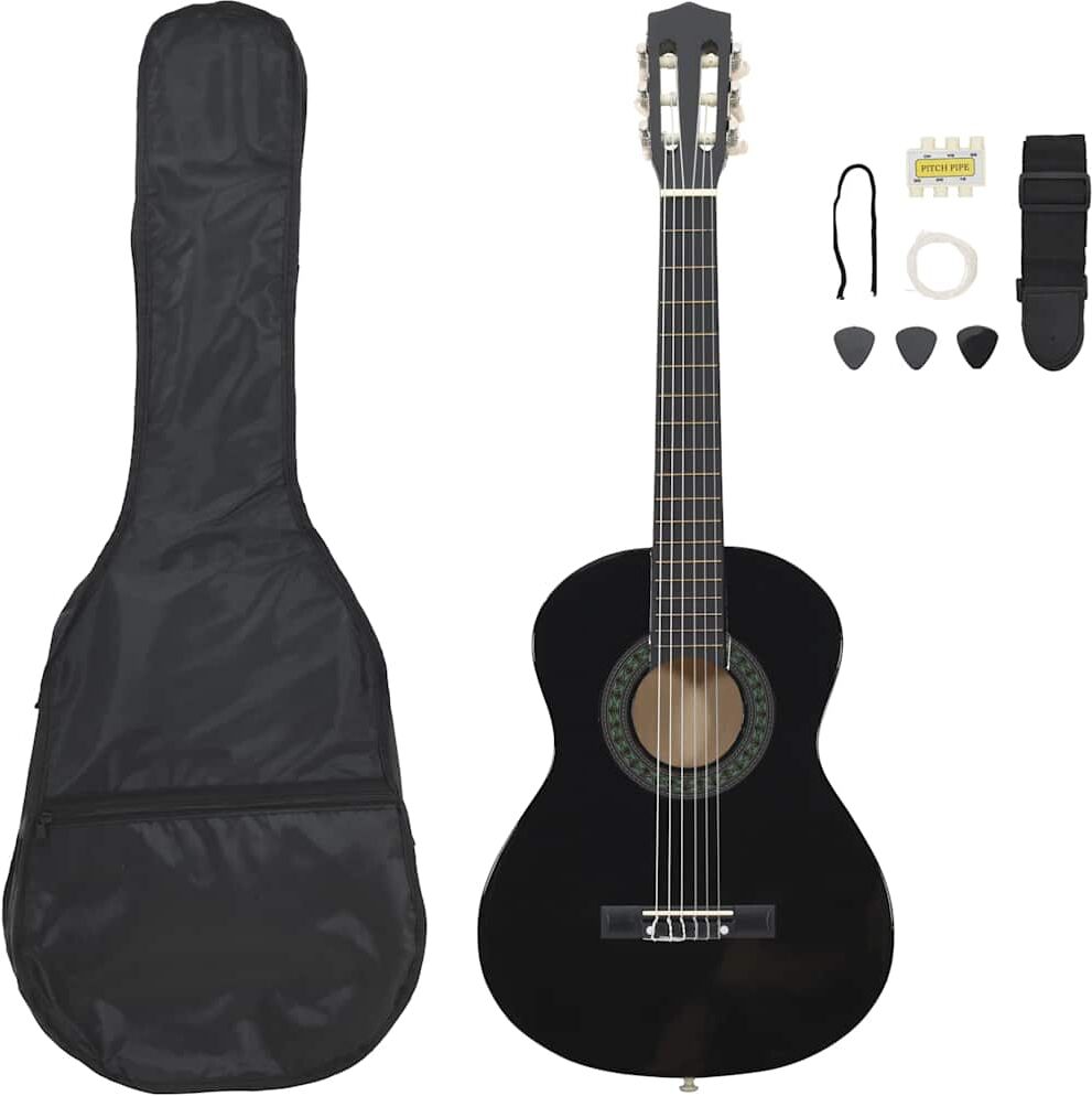 vidaXL klassisk guitarsæt 8 dele for begyndere 1/2 34 vidaXL klassisk guitarsæt 8 dele for begyndere 1/2 34