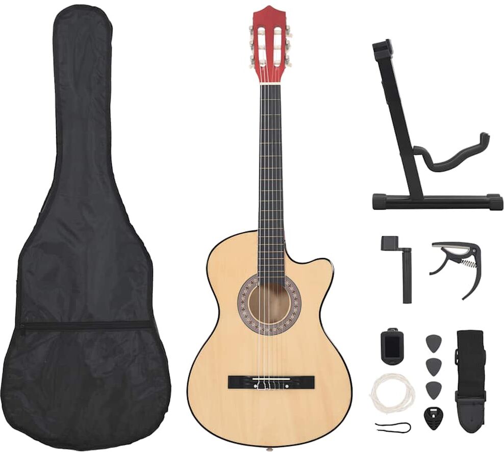 vidaXL akustisk western-guitarsæt 12 dele med 6 strenge 38 vidaXL akustisk western-guitarsæt 12 dele med 6 strenge 38