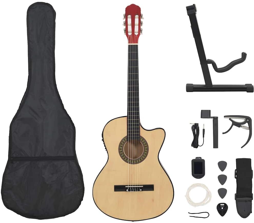 vidaXL western-guitarsæt 12 dele med equalizer og 6 strenge vidaXL western-guitarsæt 12 dele med equalizer og 6 strenge