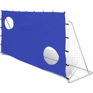 vidaXL Fodboldmål med Sigtemål Stål 240 x 92 x 150 cm Høj kvalitet