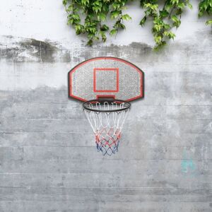 vidaXL basketballkurv med plade 71x45x2 cm polyethylen sort