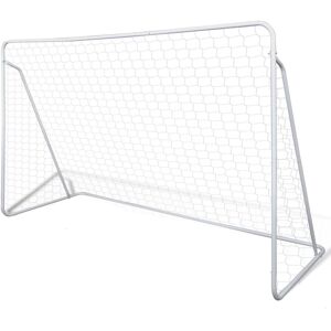 vidaXL fodboldmål med net i stål 240 x 90 x 150 cm høj kvalitet