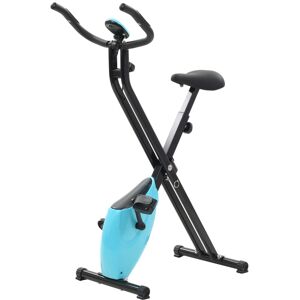 vidaXL magnetisk motionscykel med pulsmåler sort og blå