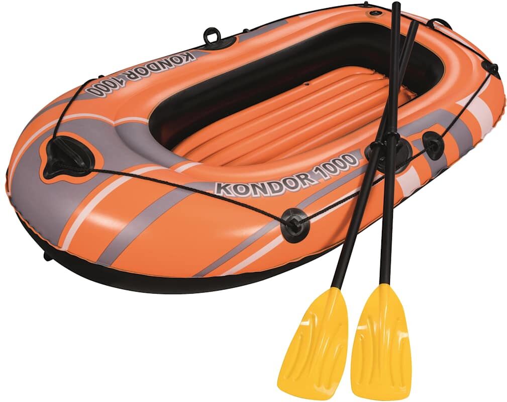 Bestway oppusteligt bådsæt Kondor 1000 Set 155 x 93 cm 61078 Bestway oppusteligt bådsæt Kondor 1000 Set 155 x 93 cm 61078