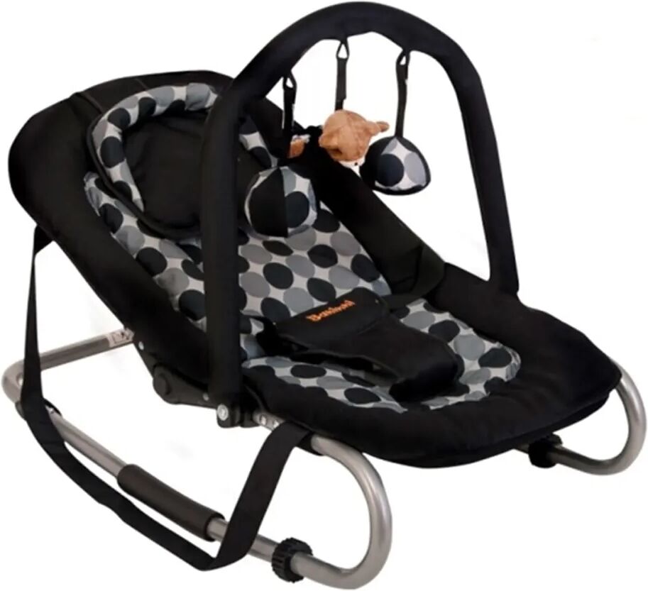 Baninni vippestol til baby Relax Classic sort cirkel BNBO002-BKCL