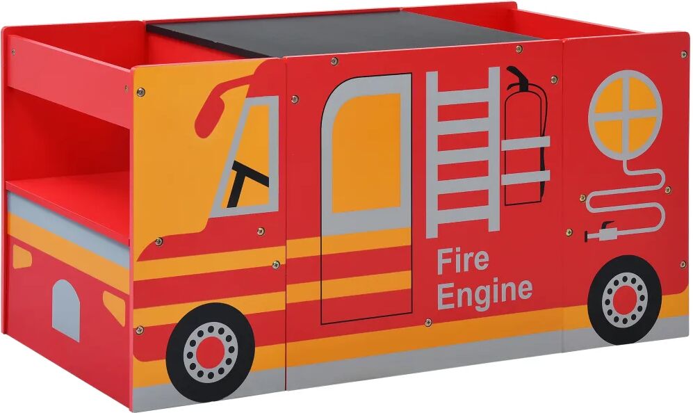 vidaXL børnebænkesæt 3 dele brandbilsdesign træ vidaXL børnebænkesæt 3 dele brandbilsdesign træ