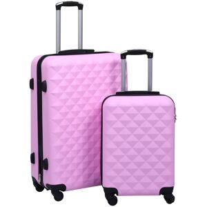 vidaXL kuffertsæt 2 stk. hardcase ABS pink