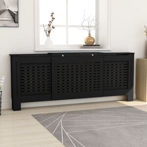 vidaXL radiatorskjuler 205 cm MDF sort