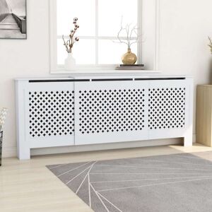 vidaXL radiatorskjuler 205 cm MDF hvid