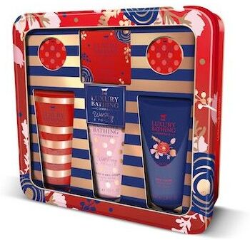 Brilliance Wild Poppy &amp; Pomelo Tin Gift Set 2 x 100 ml + 50 ml + 80 g + 2 x 25 g Gave&aelig;ske