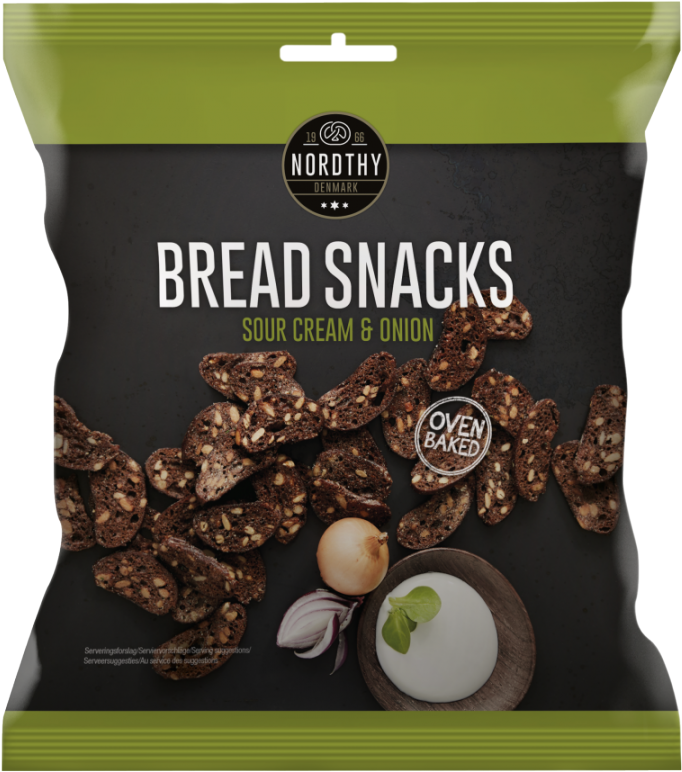 Bread Snacks Sour Cream &amp; Onion 75 g Snack