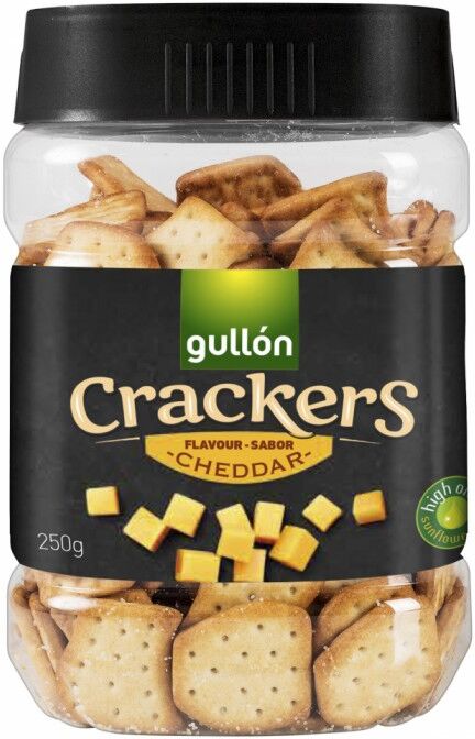 Crackers Cheddar Ost 250 g Snack