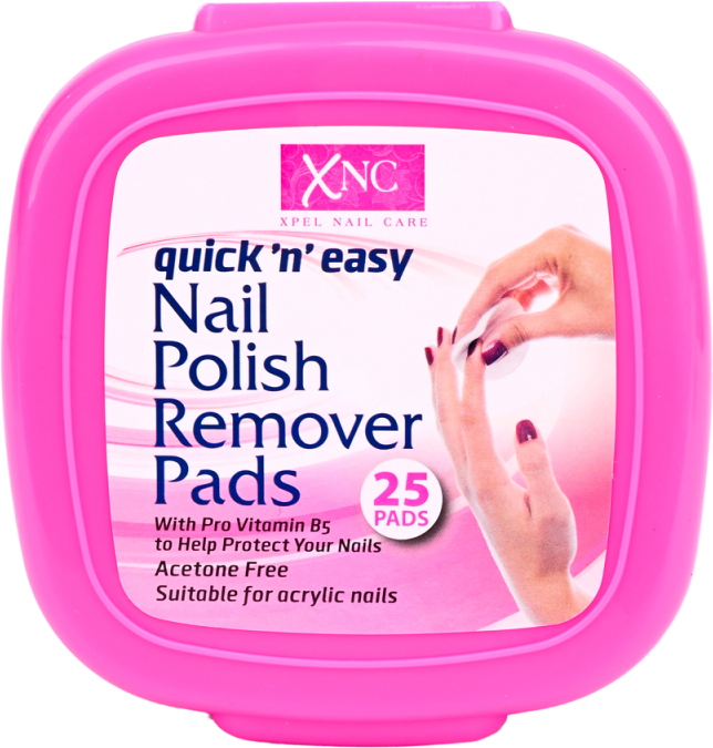 Quick &#039;n&#039; Easy Nail Polish Remover Pads 25 stk Neglelakfjerner