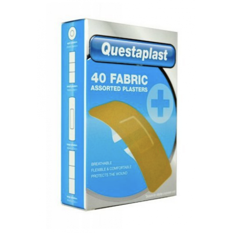 Assorted Fabric Plasters 40 stk Plaster