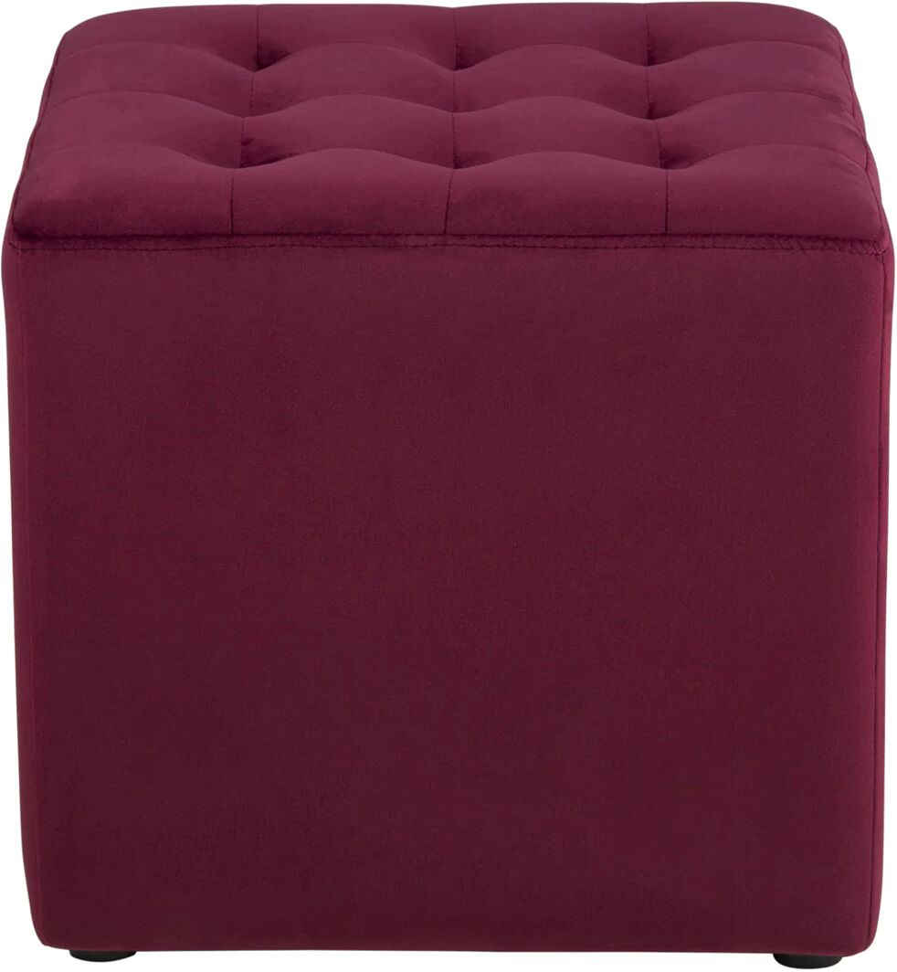 Nimara.dk Velour Puf - Bordeaux