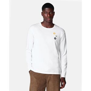 Wood Wood Longsleeve- Mel Hvid Male M