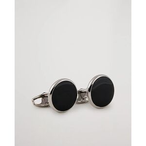 Amanda Christensen Cufflink & Shirt Studs Set Black/Silver men One size Sort,Sølv