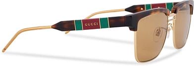 Gucci GG0603S Sunglasses Havana/Brown men One size Brun