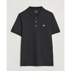 Lyle & Scott Plain Pique Polo Jet Black men L Sort