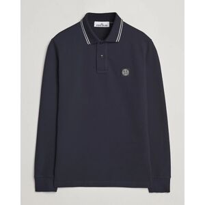 Stone Island Organic Cotton Stretch Pique Navy Blue men L Blå