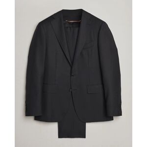 Canali Capri Super 130s Wool Suit Black men 46 Sort