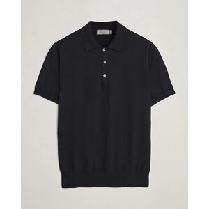 Canali Cotton Short Sleeve Polo Black men 54 Sort