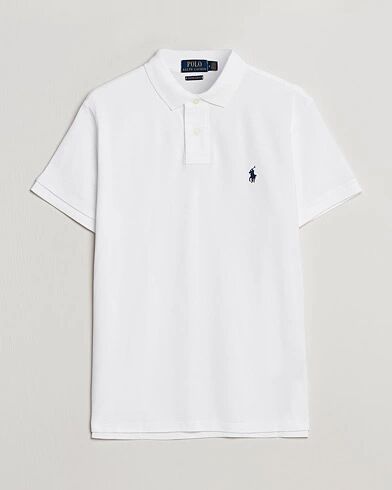 Polo Ralph Lauren Custom Slim Fit Pima Cotton Polo Polo White men S Hvid