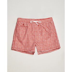 Kiton Printed Nylon Swim Shorts Red men S Rød