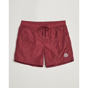 Moncler Nylon Swim Shorts Burgundy men XL Rød