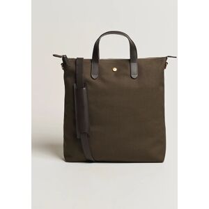 Mismo M/S Canvas Shopper Army/Dark Brown men One size Grøn