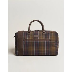 Barbour Lifestyle Tartan Leather Holdall Classic Tartan men One size Grøn,Brun