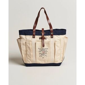 Polo Ralph Lauren Canvas Totebag Cream/Aviator Navy men One size Beige